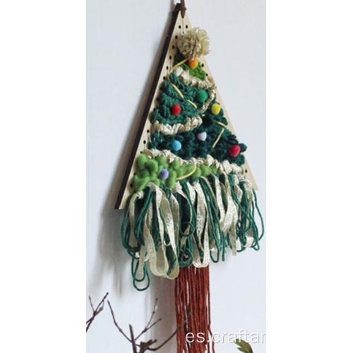 kit de macrame de navidad de tapiz